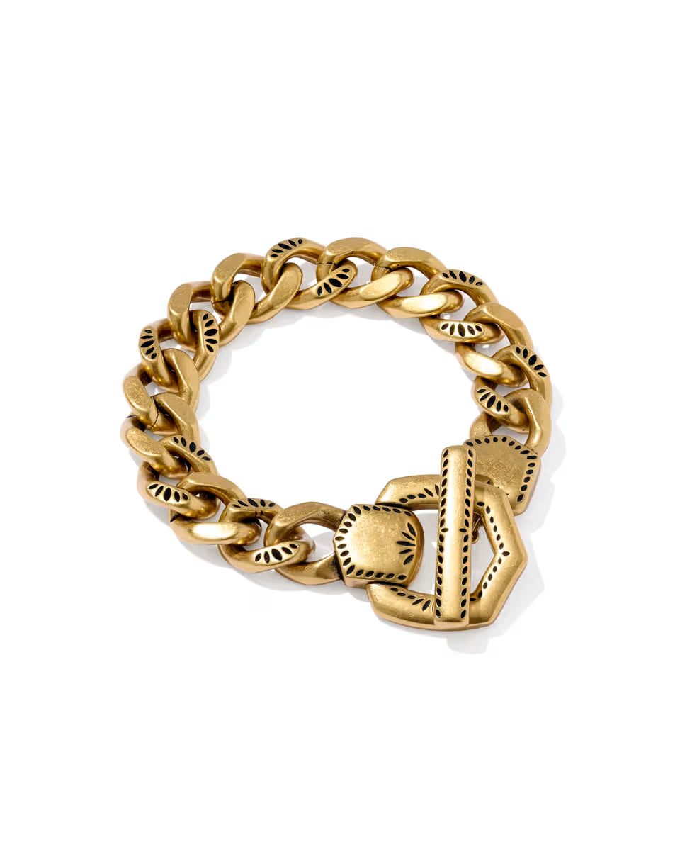 Keziah Vintage Gold Statement Link and Chain Bracelet