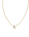 Tiny Cowboy Boot 14k Yellow Gold Pendant Necklace in White Diamond
