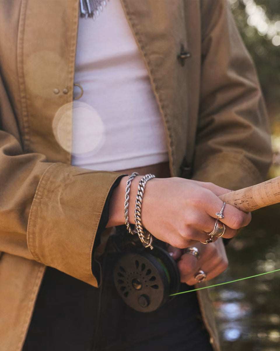 Noble Rope Link and Chain Bracelet in Vintage Gold