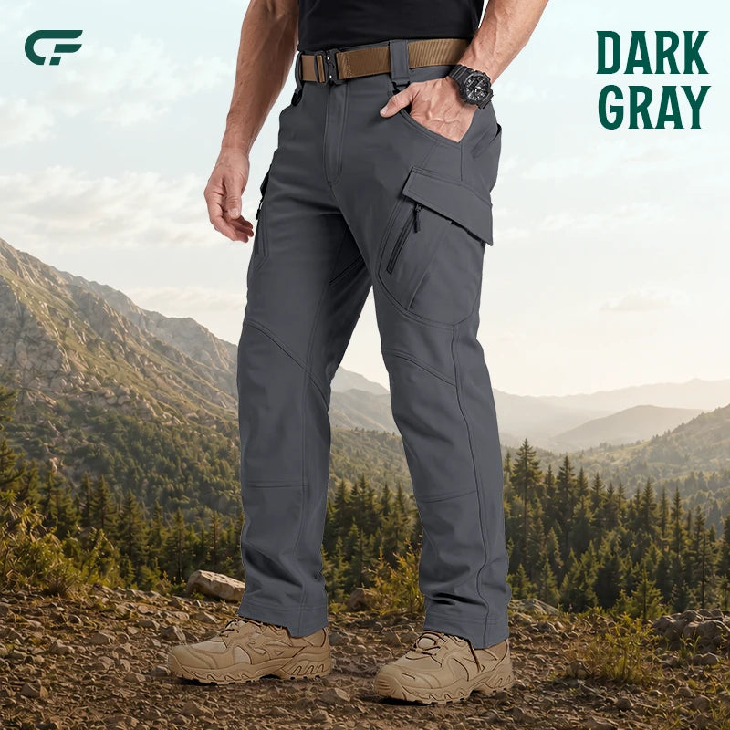 Men's 9-Pocket Straight Fit Tactical Waterproof Pants