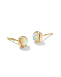 Davie 18k Gold Vermeil March Stud Earrings