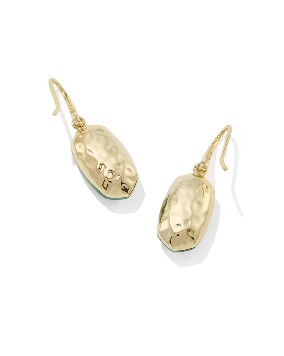 Lee Riveted Gold Drop Earrings