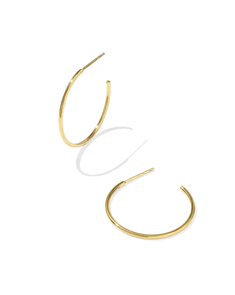 Keeley 25mm Small Hoop Earrings in Sterling Silver