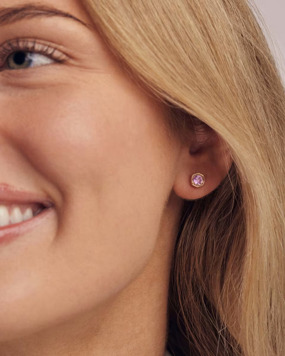0.36 ct Lab Grown Gemstone 14k White Gold Davie Studs