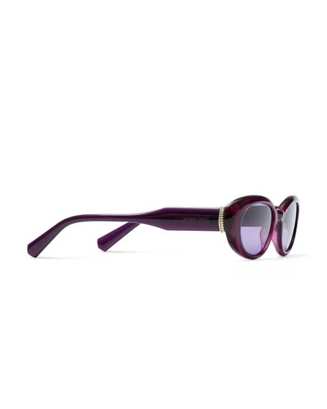 Oval Herringbone Sunglasses