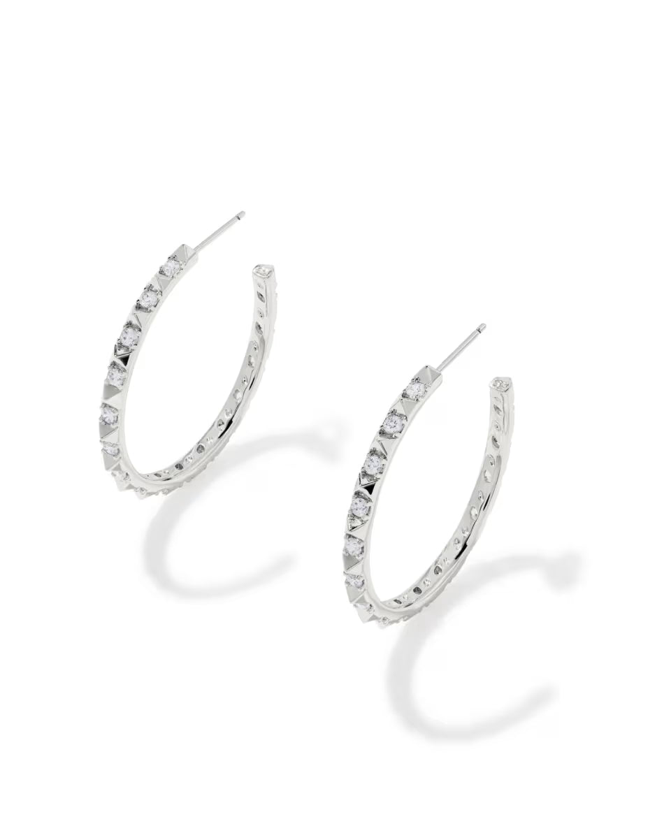 Fate Silver Hoop Earrings
