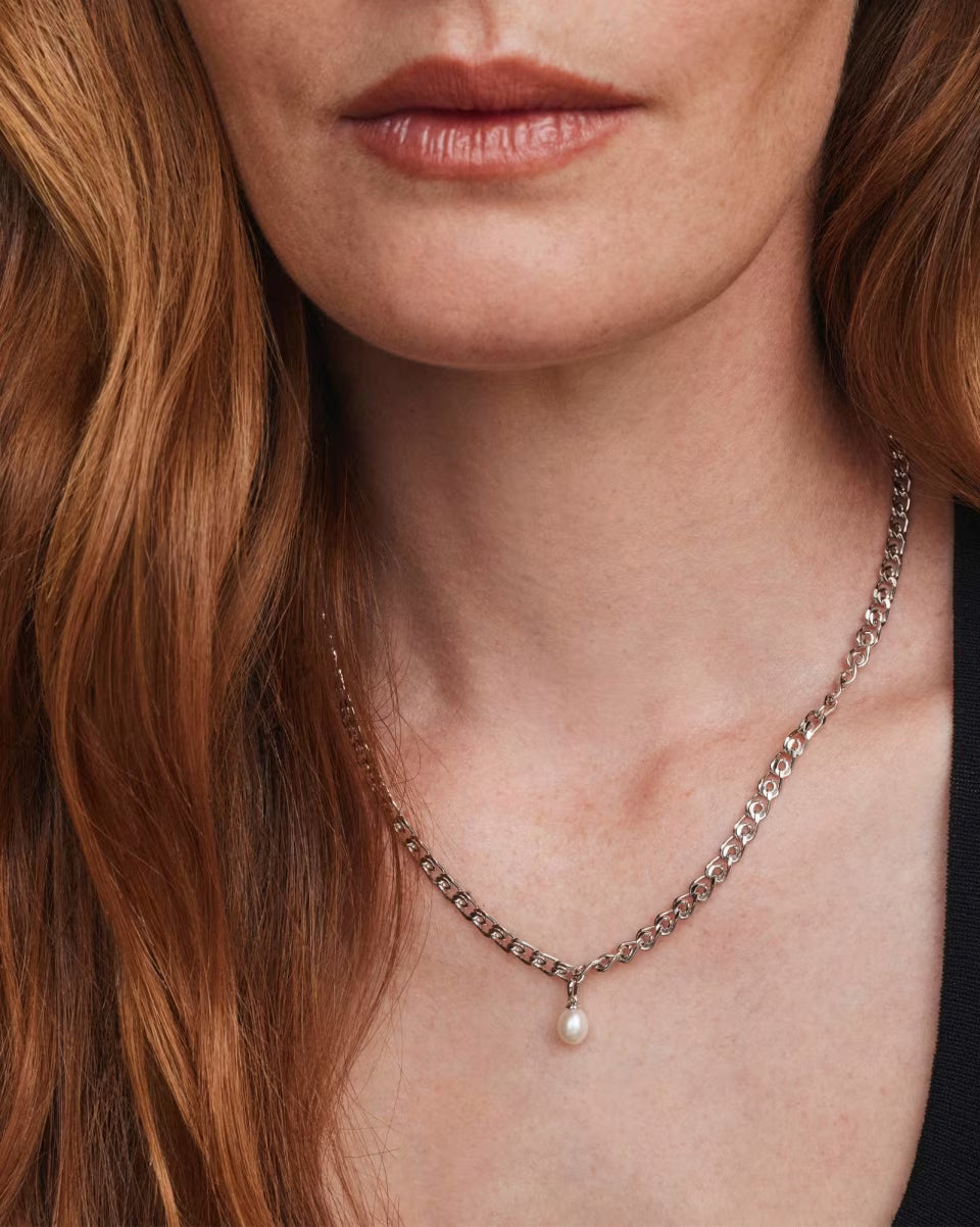 Oakland Pearl Gold Chain Necklace
