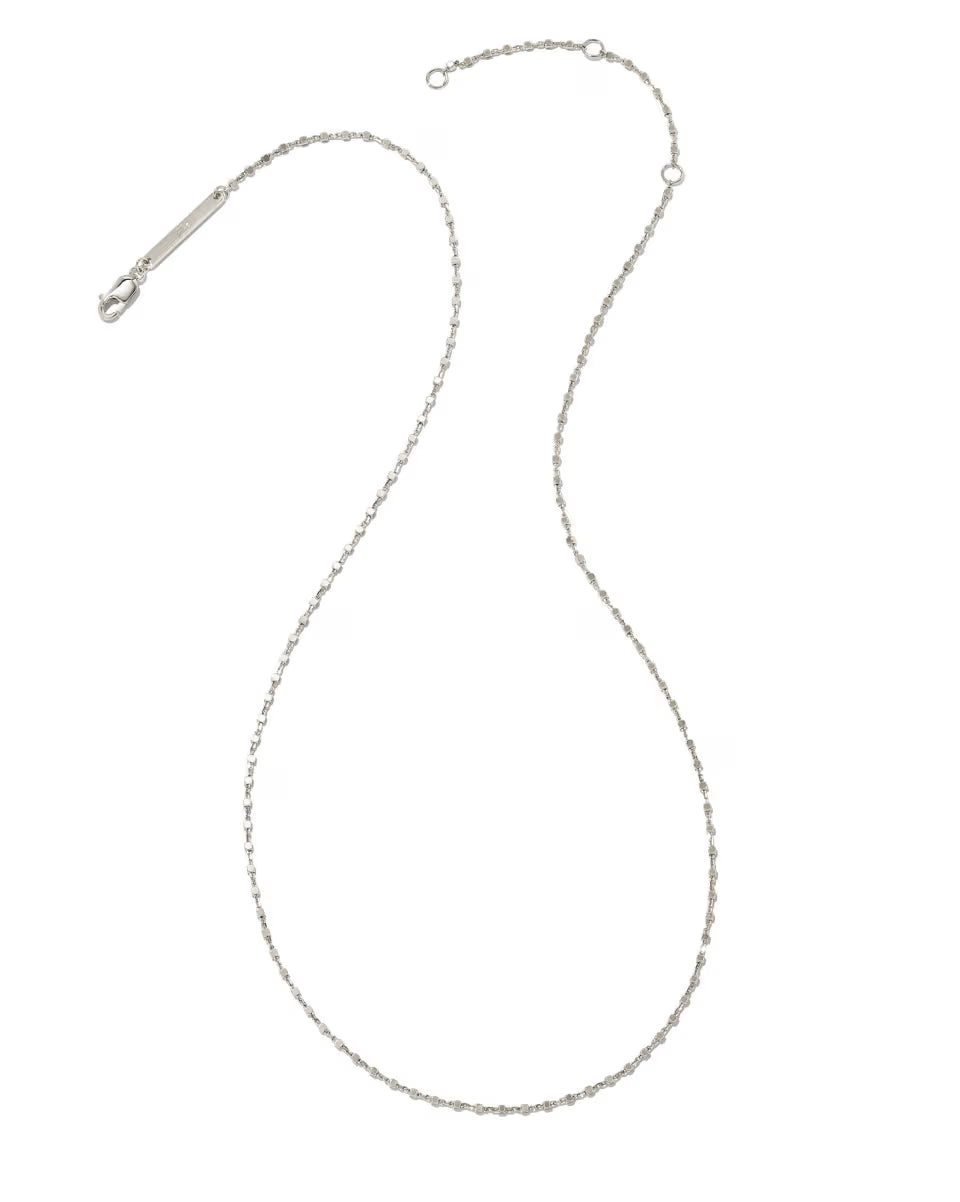 Beaded Satellite Chain Necklace in Sterling Silver