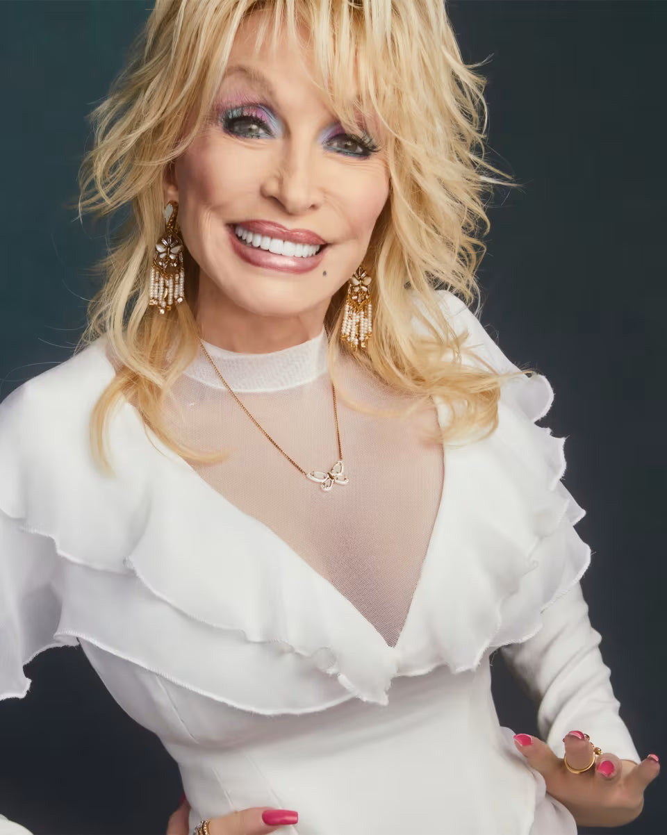 Dolly Parton x Kendra Scott Butterfly Vintage Gold Convertible Statement Earrings