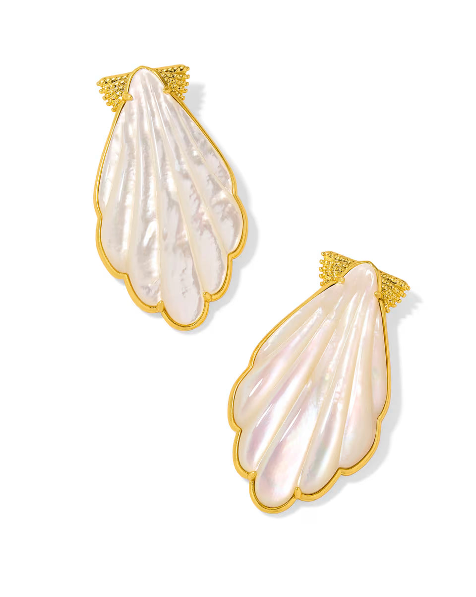 Alexa Vintage Gold Statement Earrings