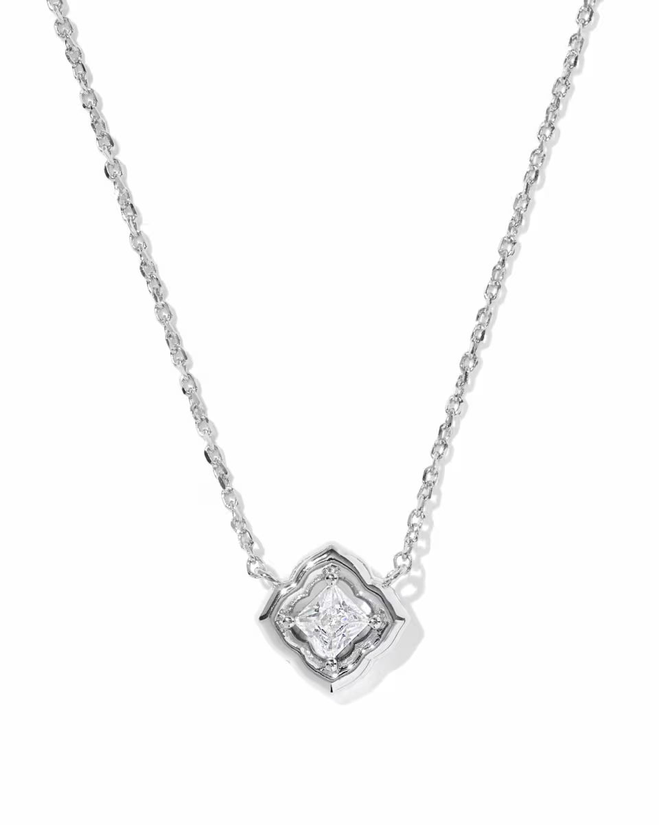 Mallory Crystal Gold Short Pendant Necklace