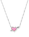 Ari Heart Arrow Gold Short Pendant Necklace
