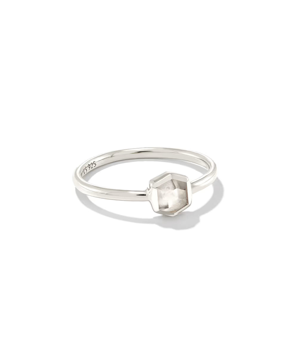 Davie Sterling Silver January Band Ring