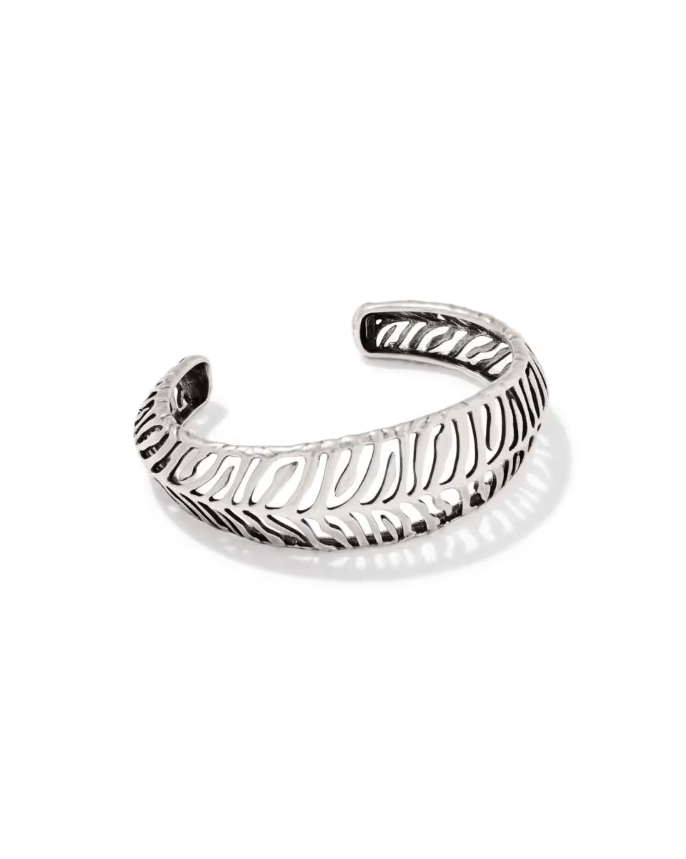 Tiger Striped Mikki Gold Cuff Bracelet
