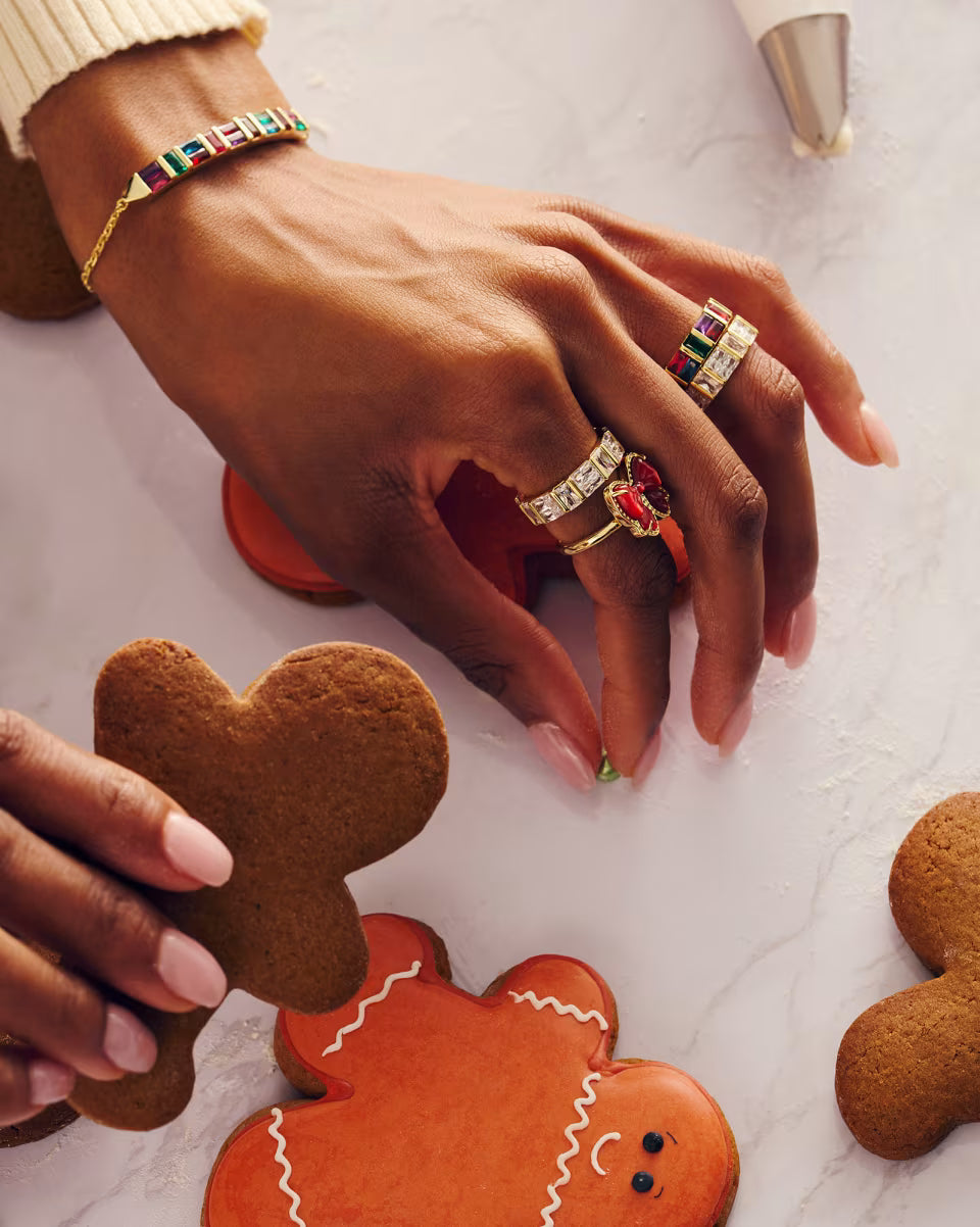 Haley Bow Gold Band Ring