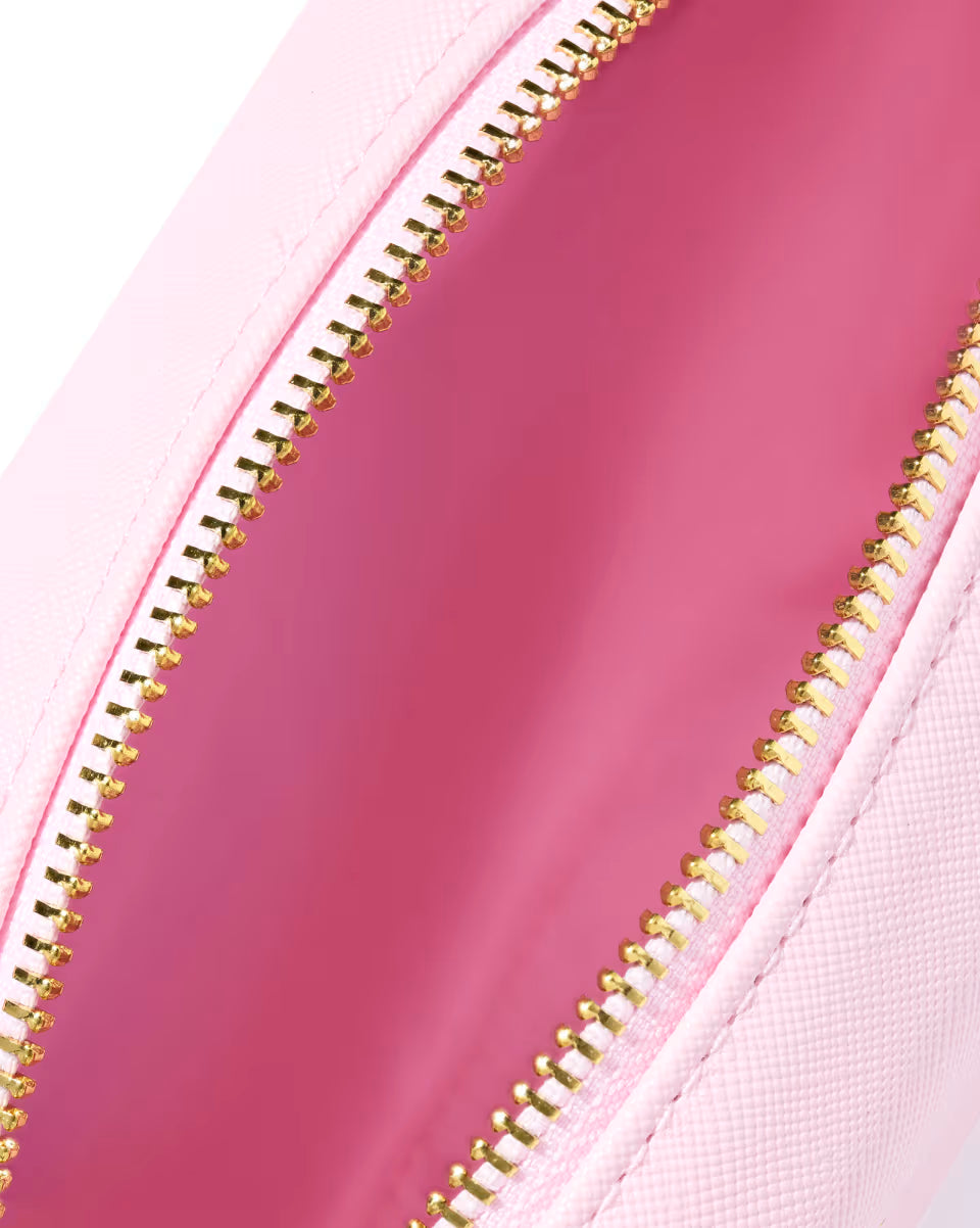 Large Cosmetic Zip Case in Hot Pink