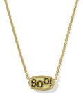 Elisa Gold Boo Short Pendant Necklace