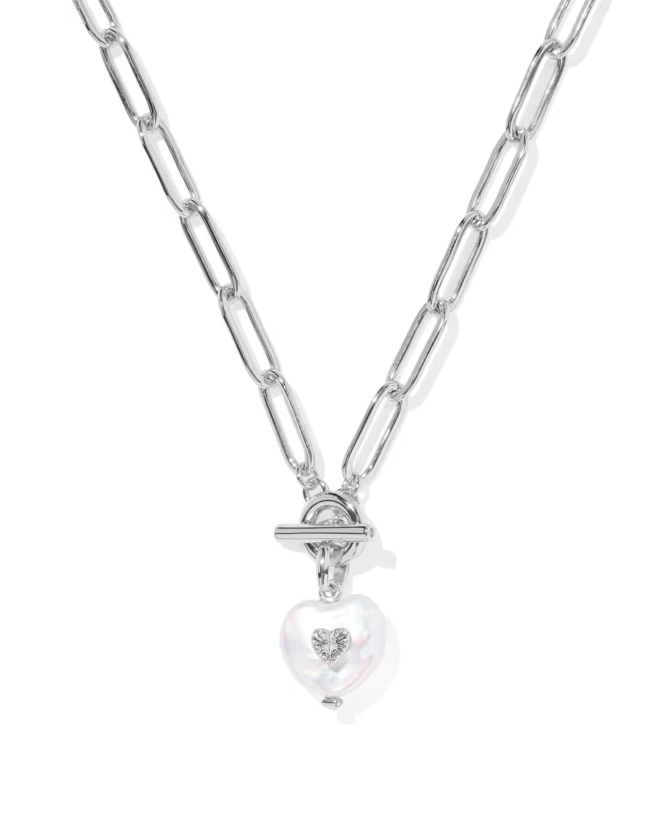 Sasha Heart Gold Link and Chain Necklace