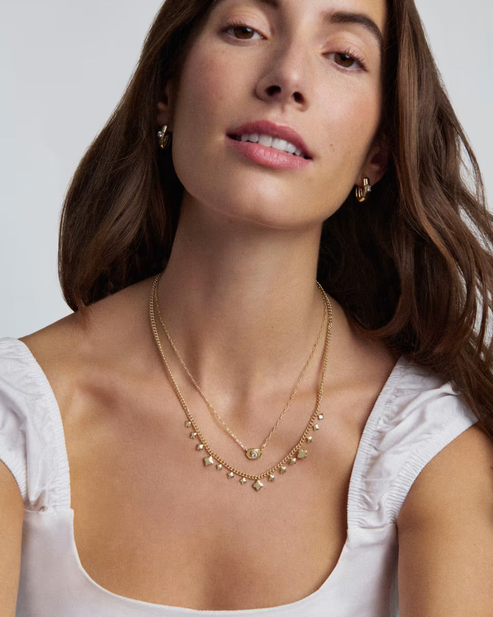 Bria Silver Short Pendant Necklace