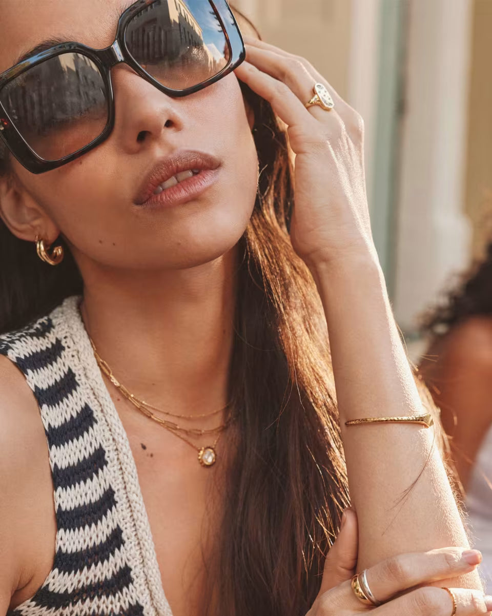 Meg 18k Gold Vermeil Double Huggie Earrings