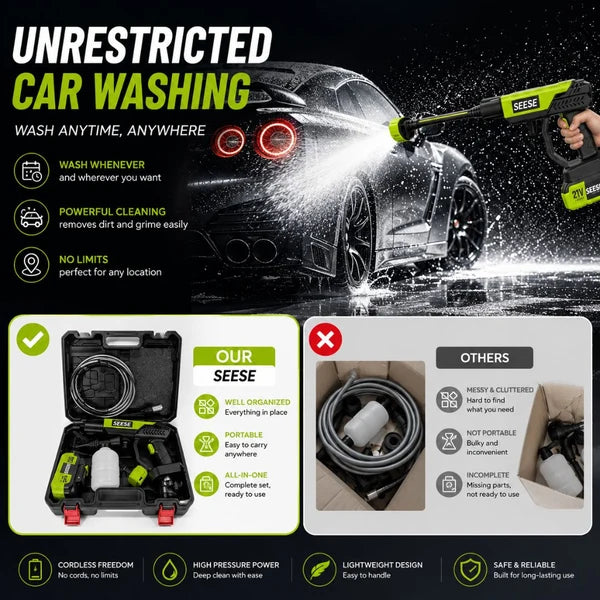 AquaJet™ Cordless Portable Pressure Washer