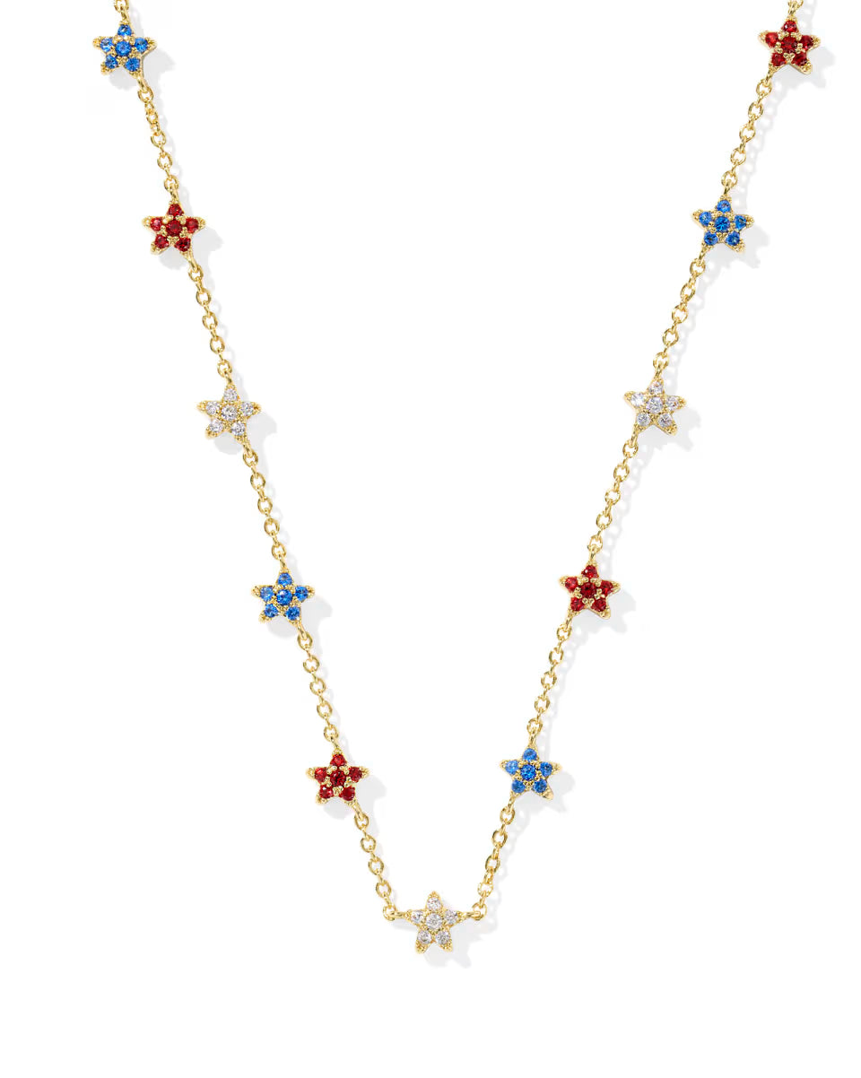 Sierra Star Silver Crystal Strand Necklace