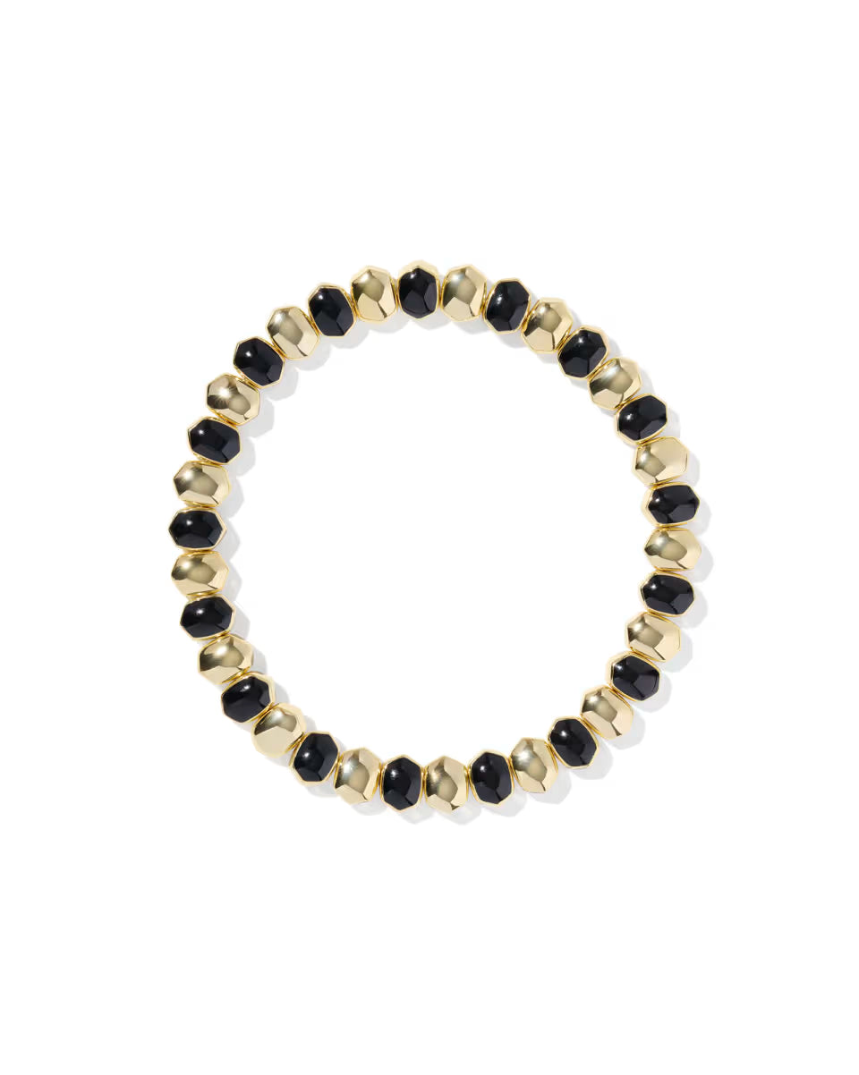 Daphne Enamel Gold Stretch Bracelet