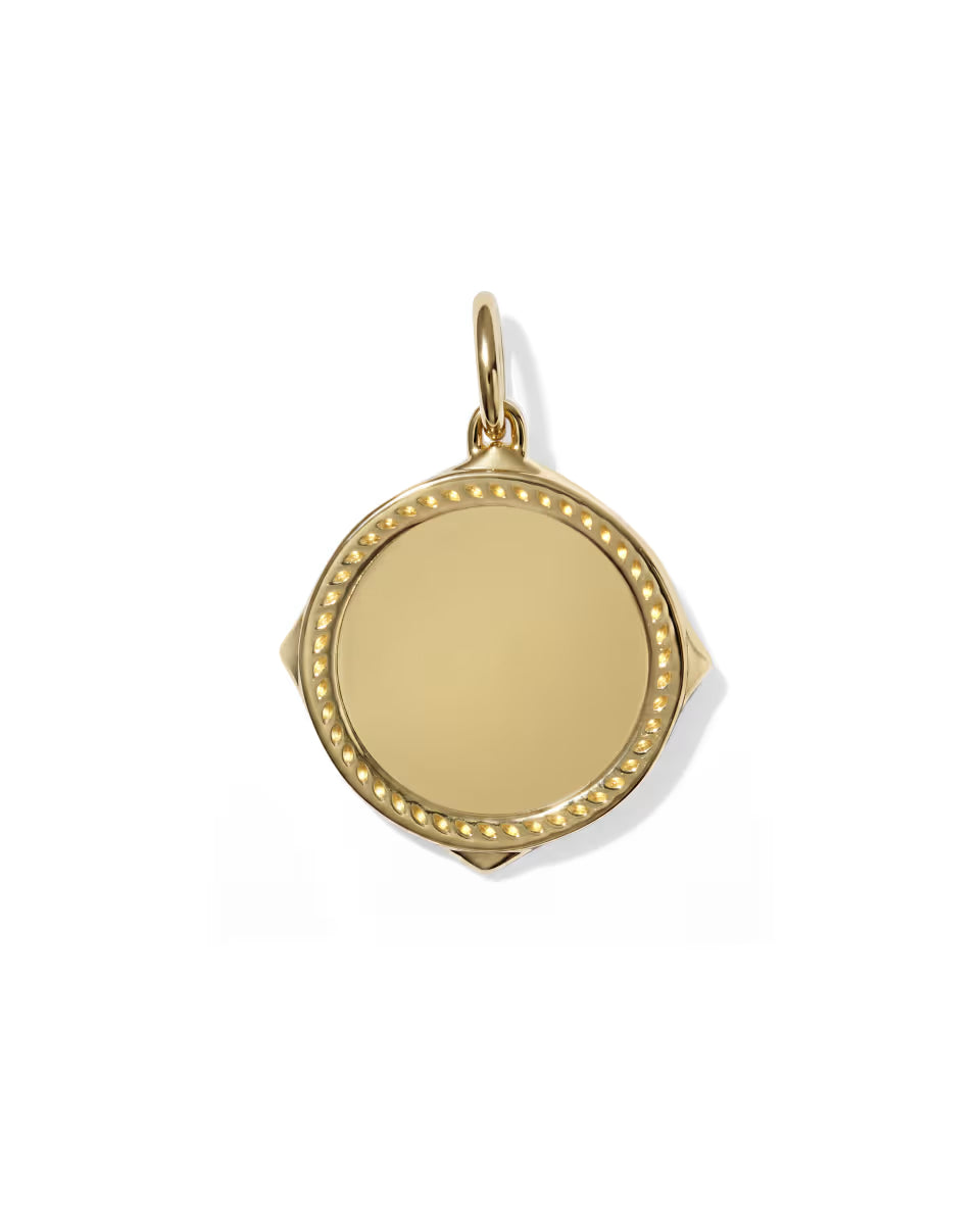 Cross Sunray 18k Gold Vermeil Charm