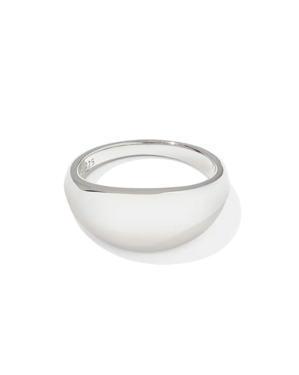 Alani 18k Gold Vermeil Metal Band Ring
