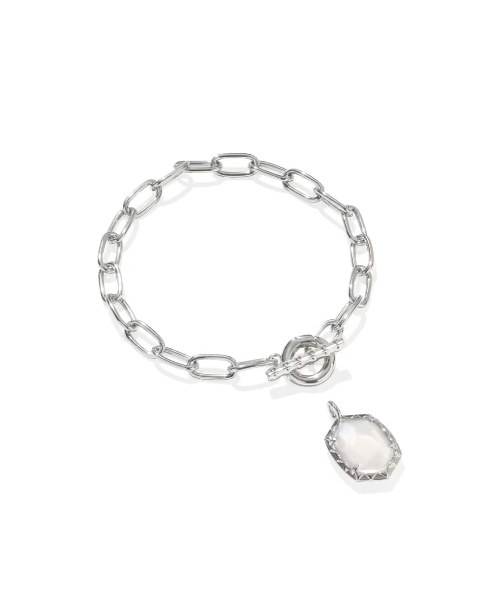 Daphne Convertible Silver Link and Chain Bracelet