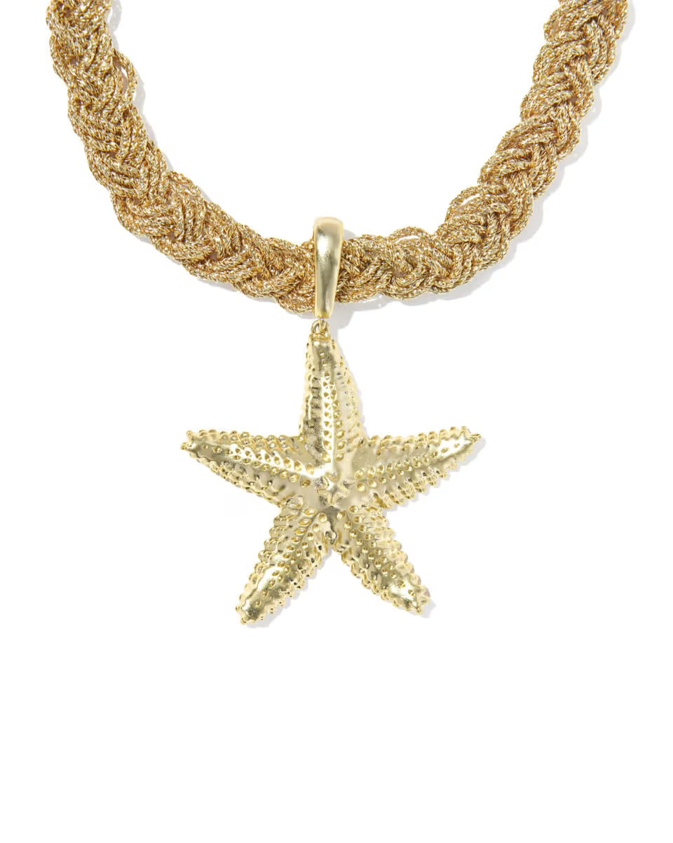 Parker Starfish Convertible Silver Statement Necklace