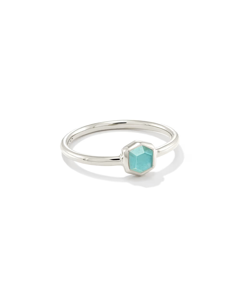 Davie Sterling Silver January Band Ring