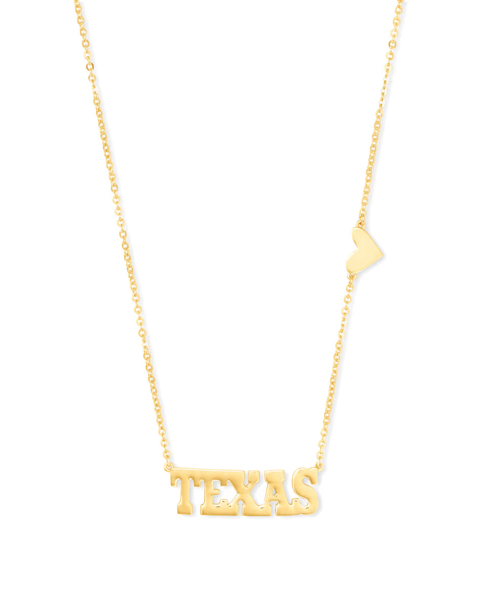 Texas Pendant Necklace in Sterling Silver