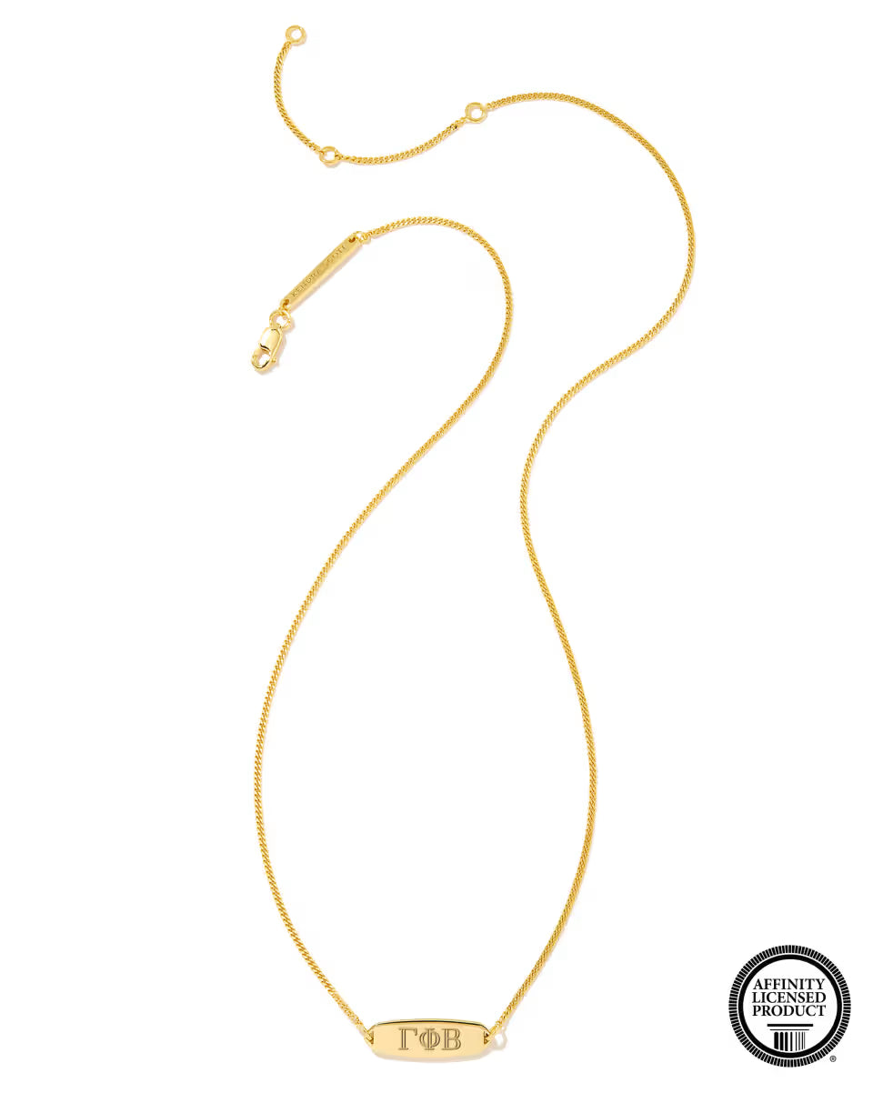 Gamma Phi Beta Pendant Necklace in Sterling Silver