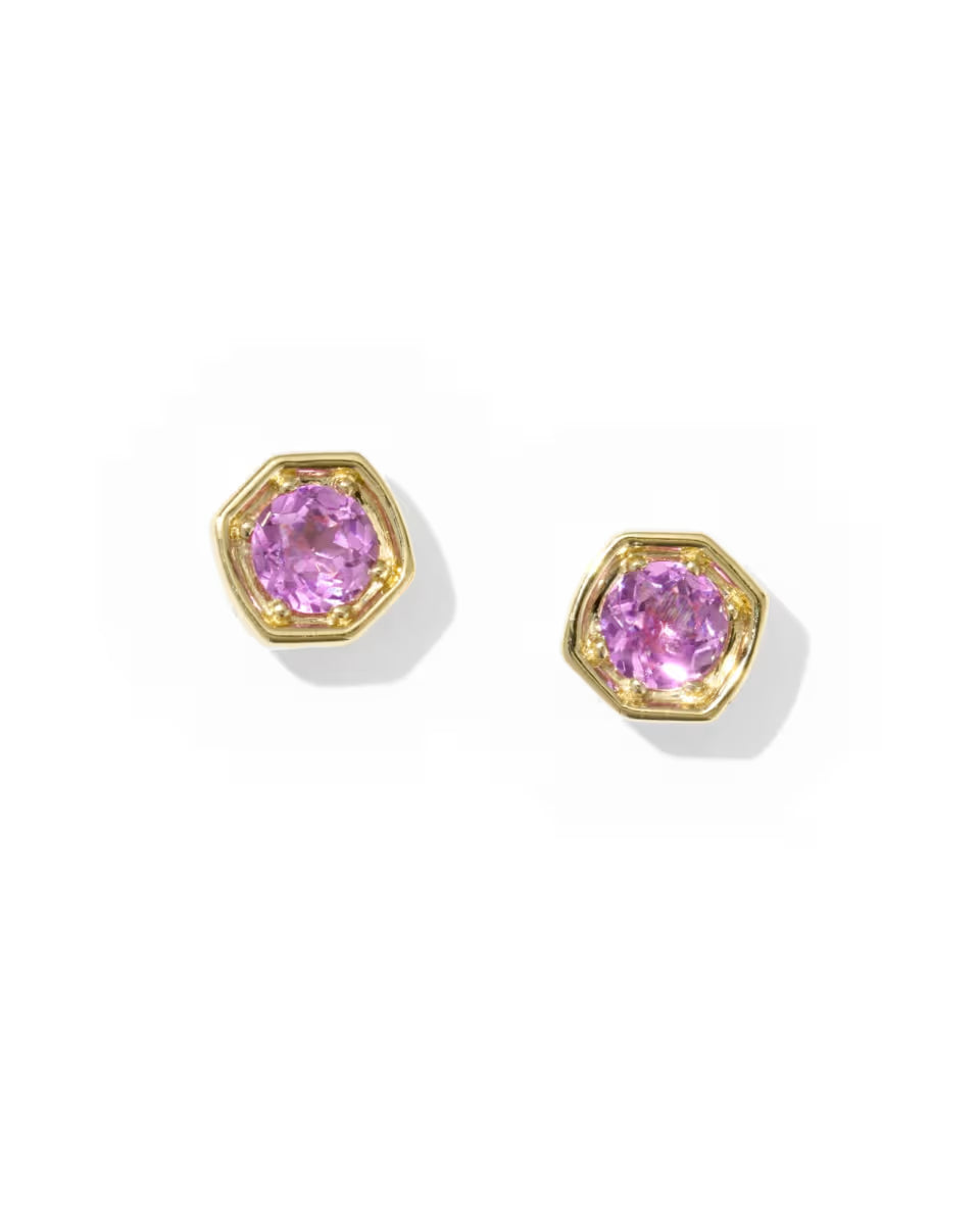 0.36 ct Lab Grown Gemstone 14k White Gold Davie Studs
