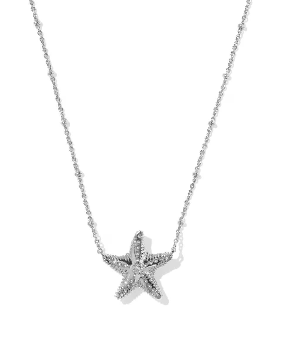 Parker Starfish Silver Short Pendant Necklace