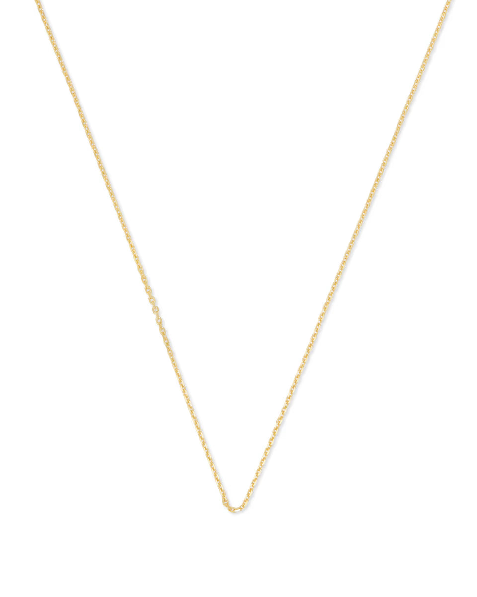 18 Inch Thin Chain Necklace in Sterling Silver