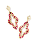Abbie Gold Crystal Statement Earrings