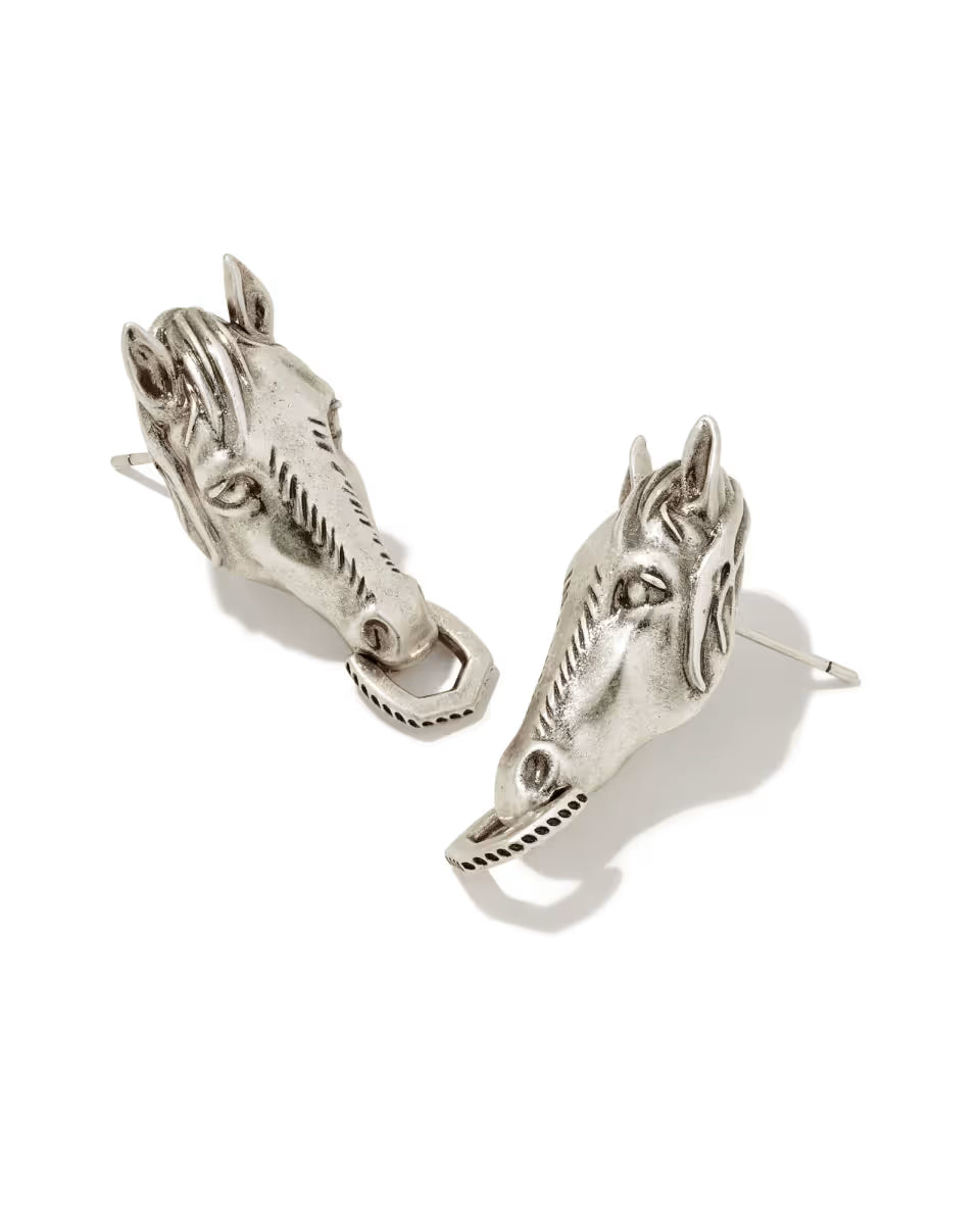 Beau Statement Earring in Vintage Silver