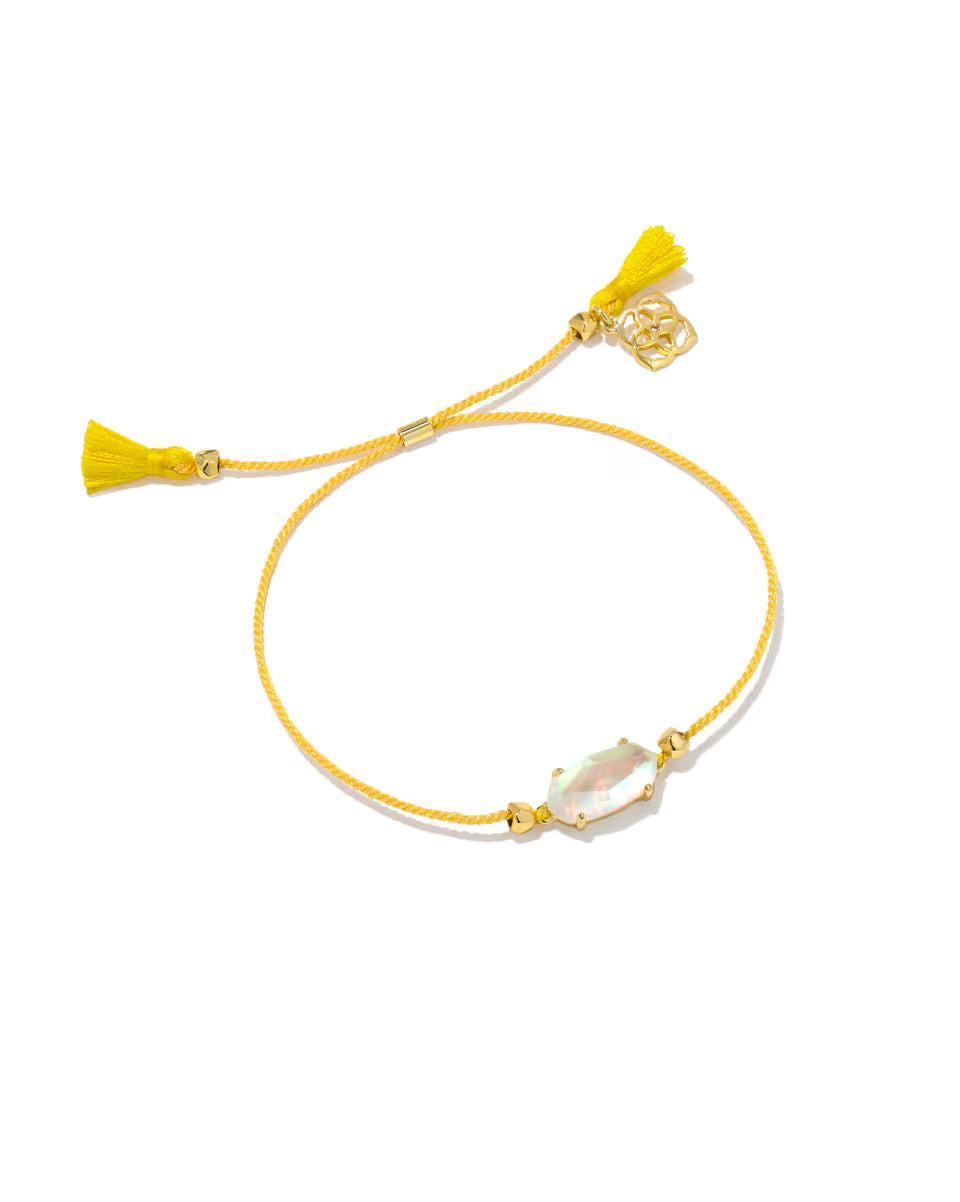 Everlyne Pink Cord Friendship Bracelet in Rose Quartz