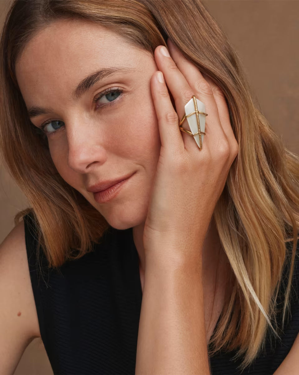 Trinity Vintage Siver Cocktail Ring