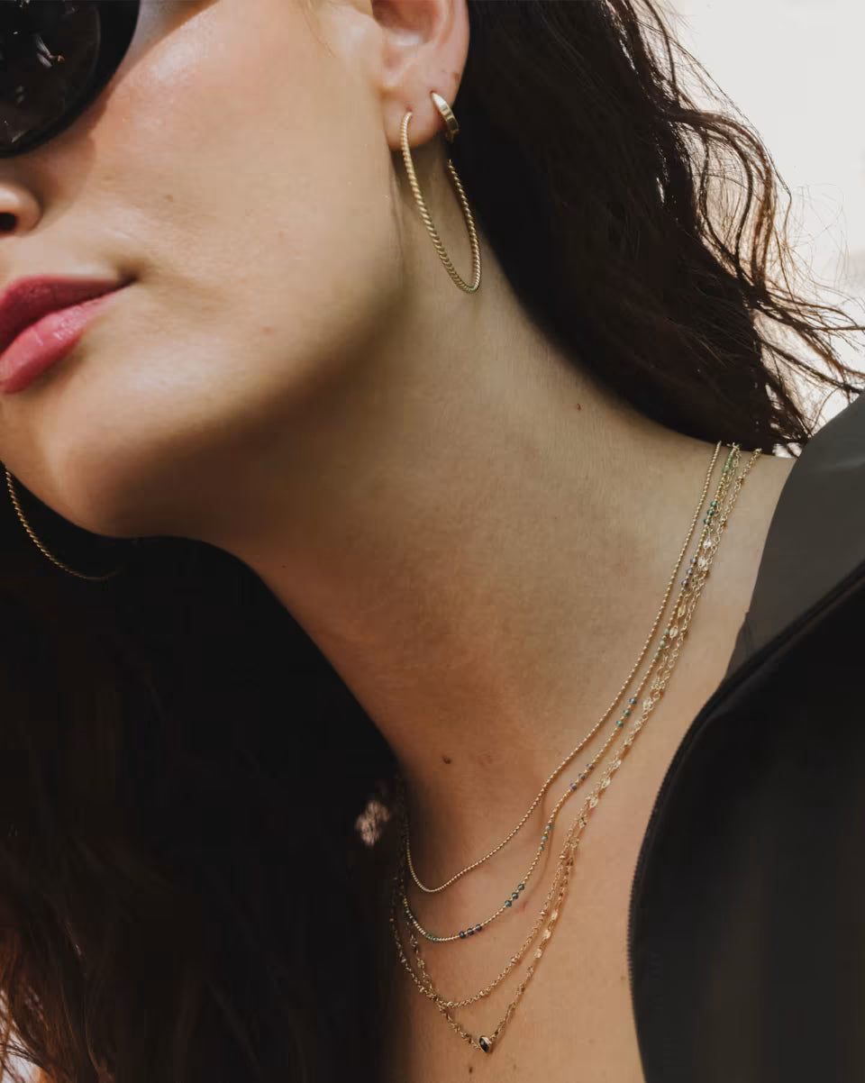 Cheryl Beaded 14k Gold-Filled Chain Necklace