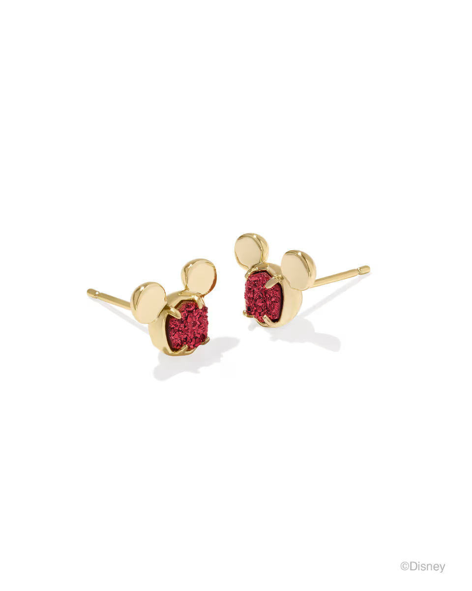 Disney | Kendra Scott Gold Mickey Mouse Stud Earrings in Freshwater Cultured Pearl