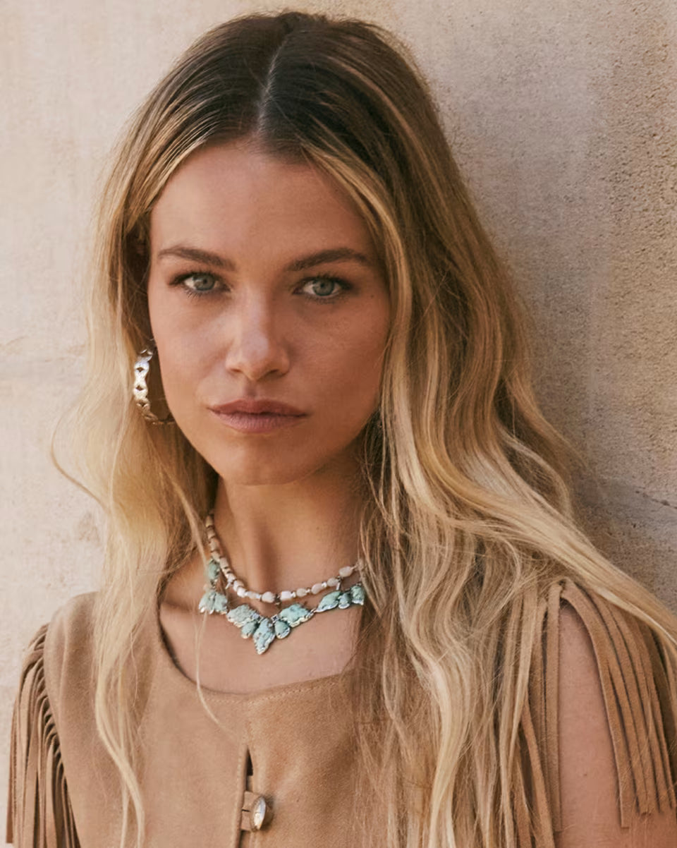 Shera Vintage Gold Beaded Necklace