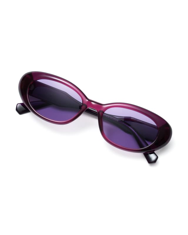 Oval Herringbone Sunglasses