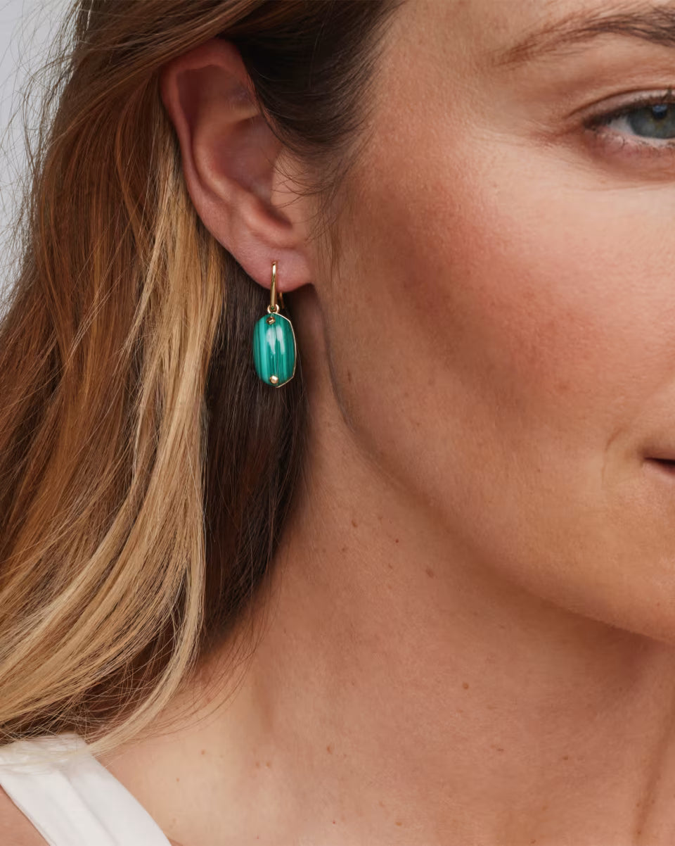 Lee Riveted Gold Drop Earrings