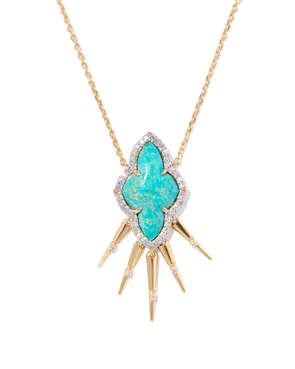 Abbie 14k Yellow Gold Fringe Short Pendant Necklace