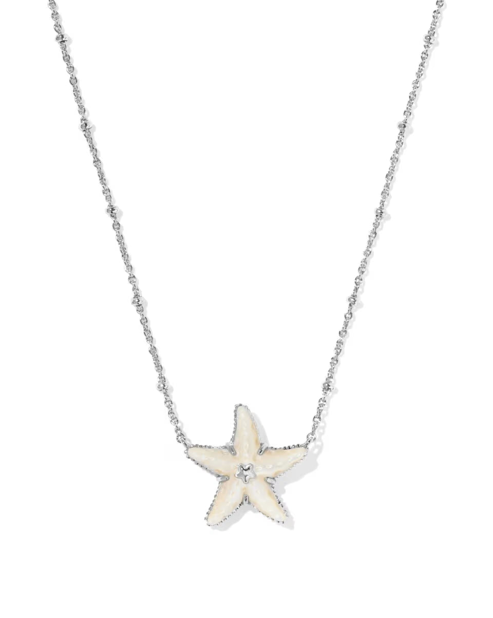 Parker Starfish Silver Short Pendant Necklace