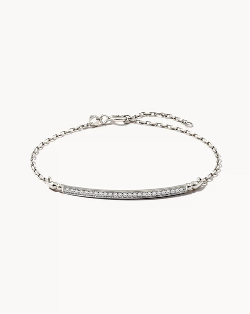 0.2 ct Ott 14k White Gold Delicate Bracelet in White Diamond
