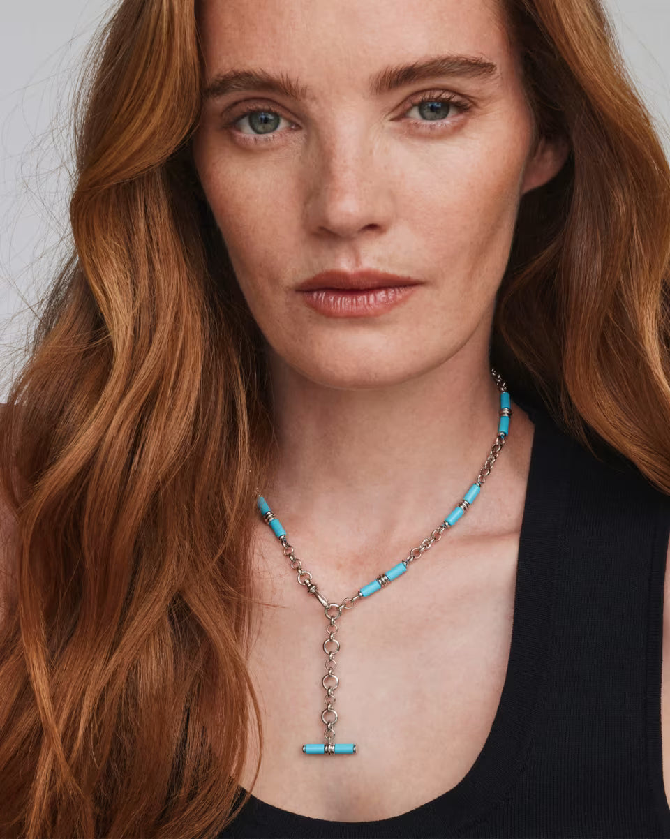 Bree Gold Beaded Link and Chain Necklace